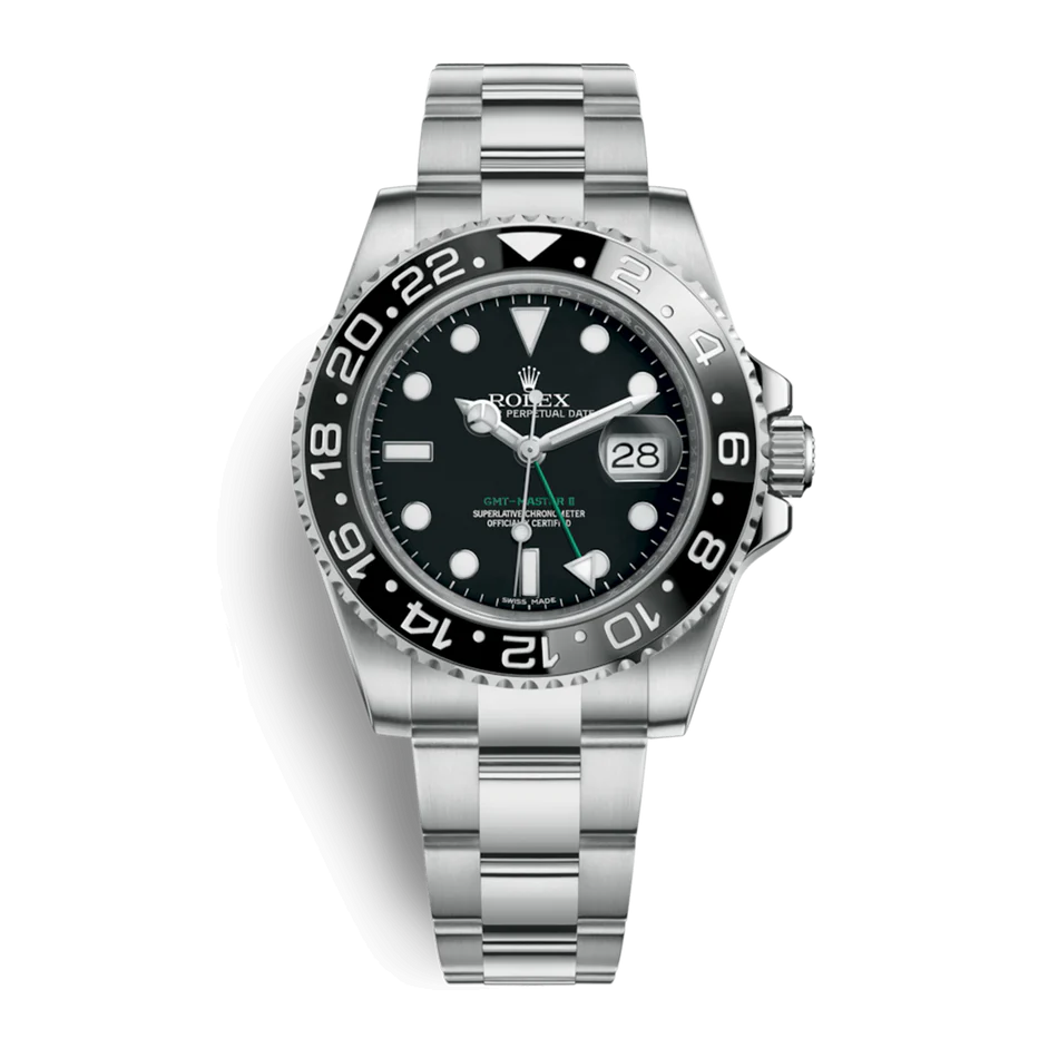 ROLEX GMT MASTER II BLACK DIAL 116710LN