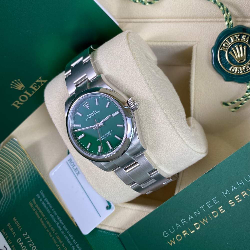 Rolex oyster perpetual vert