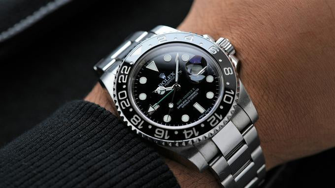 ROLEX GMT MASTER II BLACK DIAL 116710LN