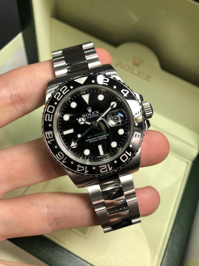 ROLEX GMT MASTER II BLACK DIAL 116710LN
