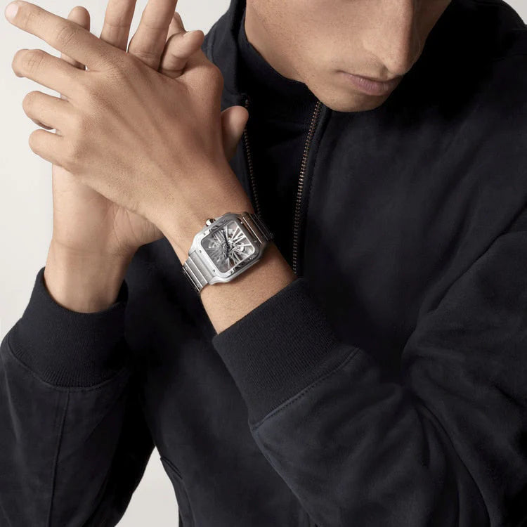 Santos de Cartier SKELETON WHSA0015 Pour Homme