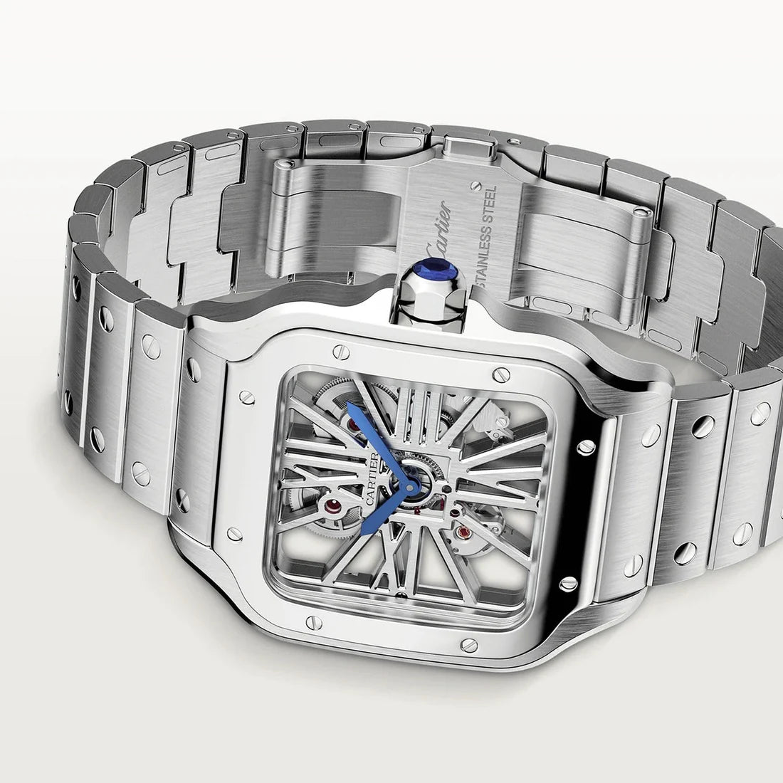 Santos de Cartier SKELETON WHSA0015 Pour Homme