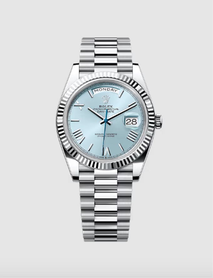 Rolex Day-Date 40 228236 Platinum Ice Blue