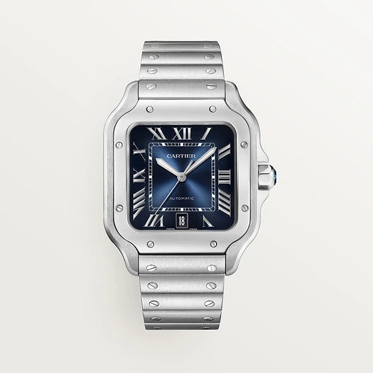 Cartier Santos Blue Dial Large Size | Full Set