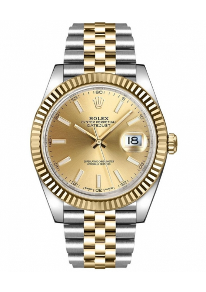 Rolex Datejust 41mm Steel and Yellow Gold Mens Watch