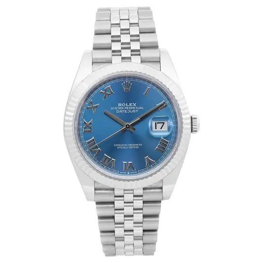 Rolex Datejust II 41 mm acier bleu cadran romain