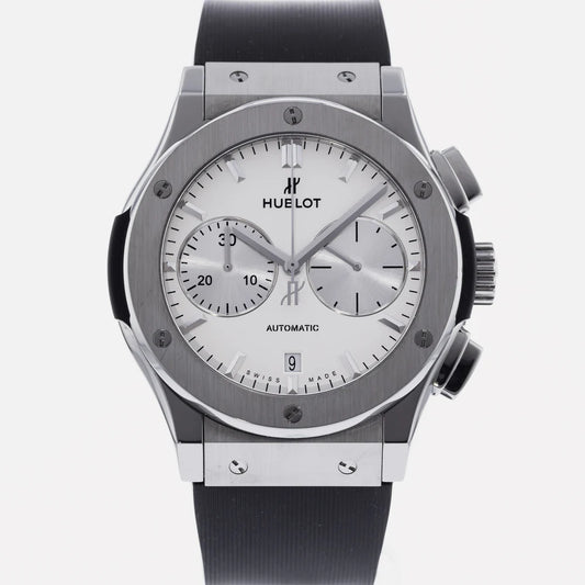 HUBLOT CLASSIC FUSION CHRONOGRAPH TITANIUM OPALIN 45MM