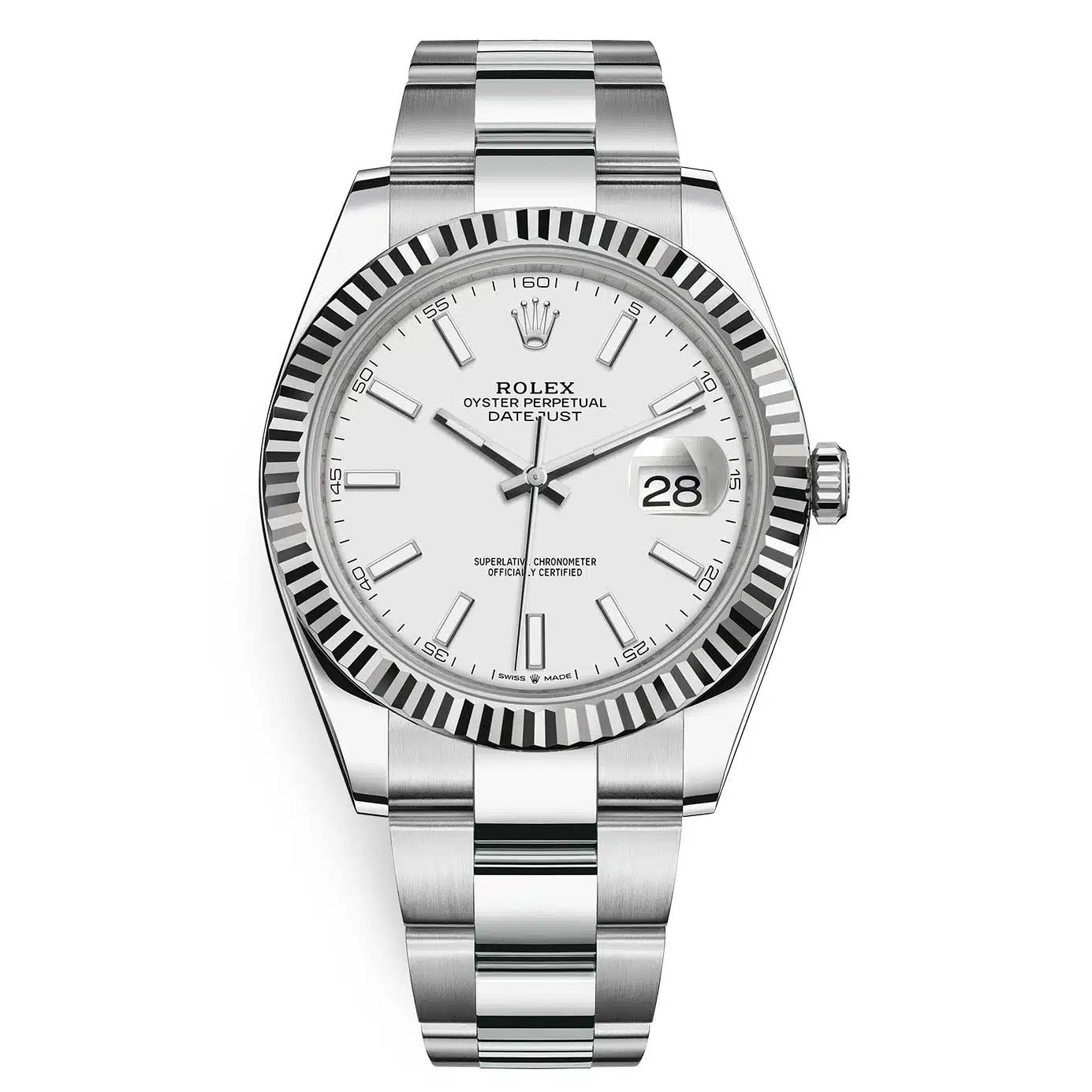 Rolex Datejust 41 White Dial Oyster 126334