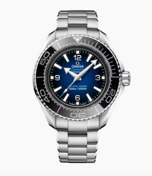 SEAMASTER PLANET OCEAN 6000M 45,5 MM, O‑MEGASTEEL SUR O‑MEGASTEEL