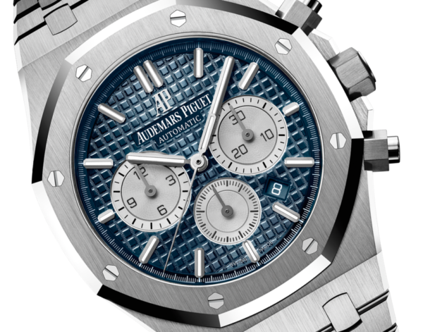 AP ROYAL OAK CHRONOGRAPHE-GRIS/BLEU