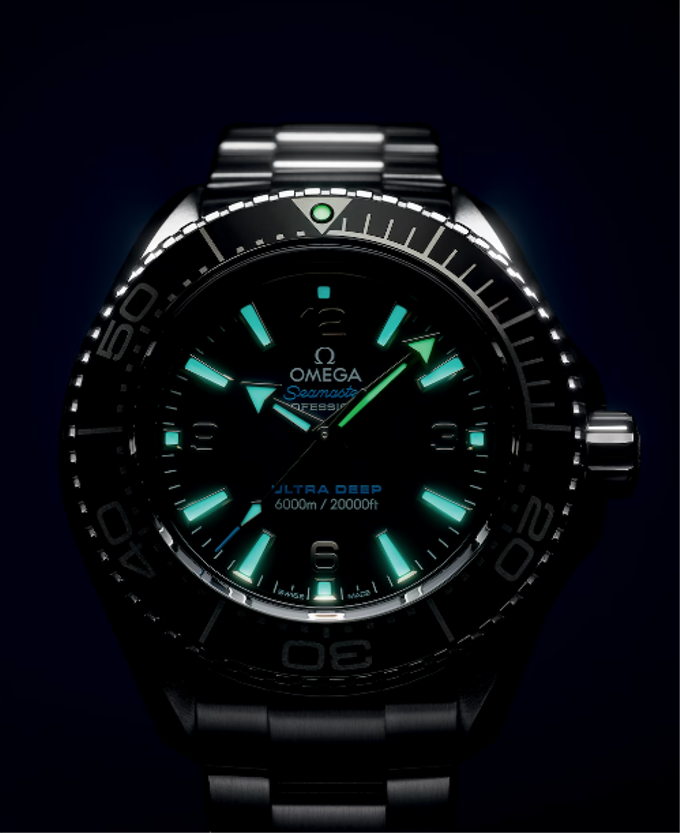 SEAMASTER PLANET OCEAN 6000M 45,5 MM, O‑MEGASTEEL SUR O‑MEGASTEEL