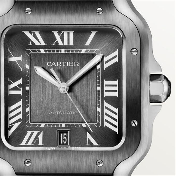 Cartier Santos 4072 Large ADLC Grey - New Unworn with stickers - Full Set