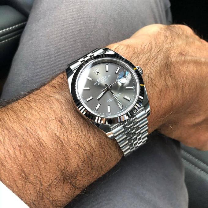 Rolex Rolex Datejust 41 acier et or gris Réf.: M126334-0014