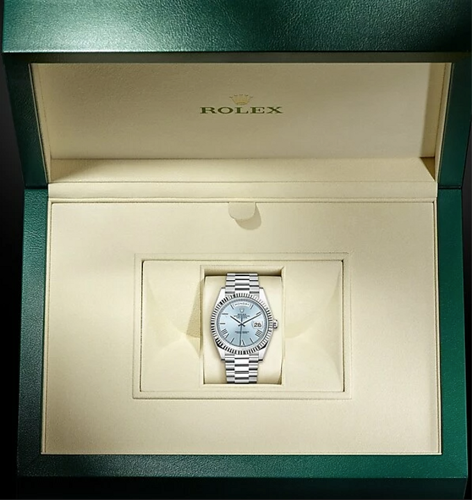 Rolex Day-Date 40 228236 Platinum Ice Blue