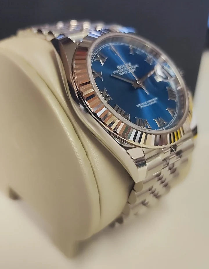 Rolex Datejust II 41 mm acier bleu cadran romain