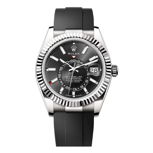 Rolex Sky-Dweller M336239-0002 - Bright black dial, fluted bezel