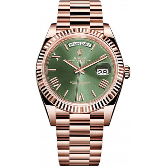 Rolex DayDate 40 Olive Rose Gold